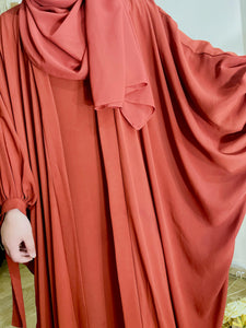 Two-Pieces Set Sleeveless Inner Dress Outer Abaya for women Dubai Islamic Clothing Muslim Dress sets islamic