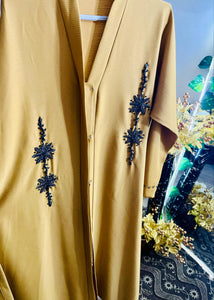 Handmade Dabka Embroidered Zoom Fabric Abaya