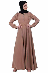 Classic Front Design Abaya – Crafted from High-Quality Nida Fabric